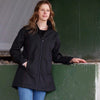 Outback Trading Womens Violet Softshell Coat Black-size 1X