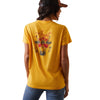 Ariat Womens REAL Cool Cow Tee Yolk Yellow