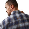 Ariat Mens Rebar Flannel Durastretch L/S Work Shirt Blue Khaki Plaid
