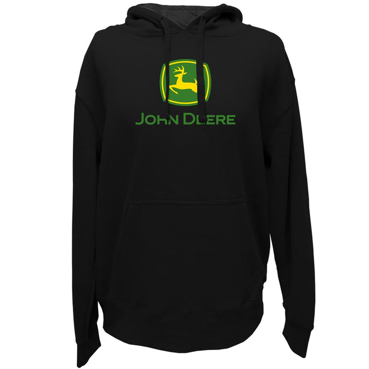 John Deere Men's Logo Fleece Hoodie - Black