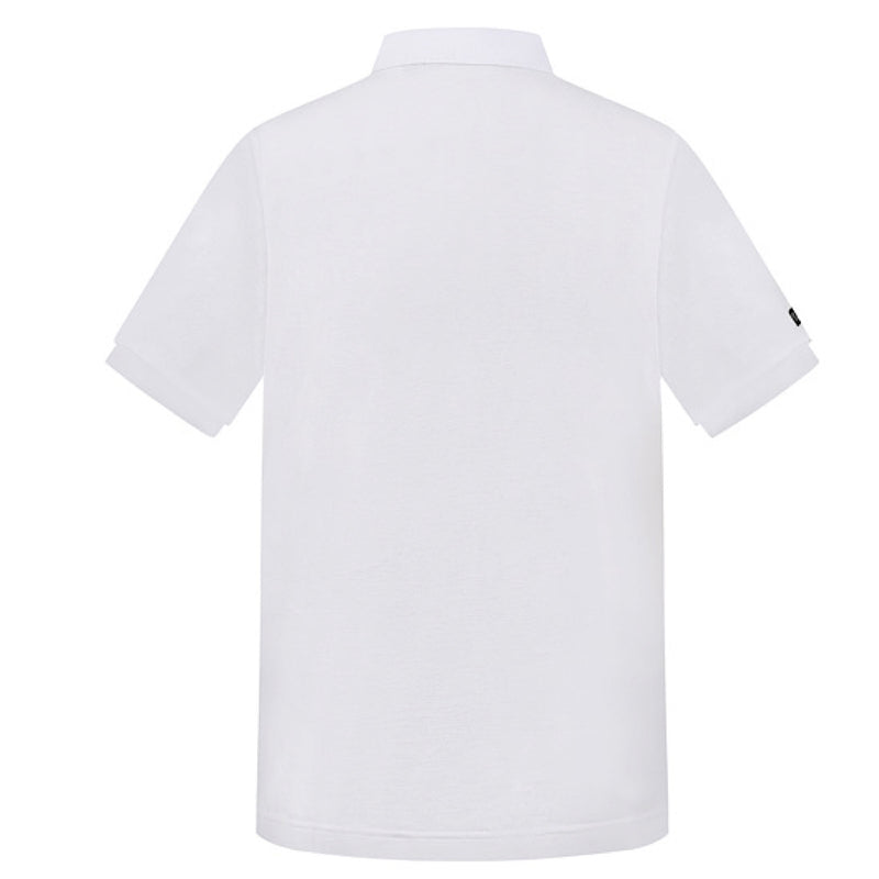 Pilbara Mens Classic Pocket Polo - White