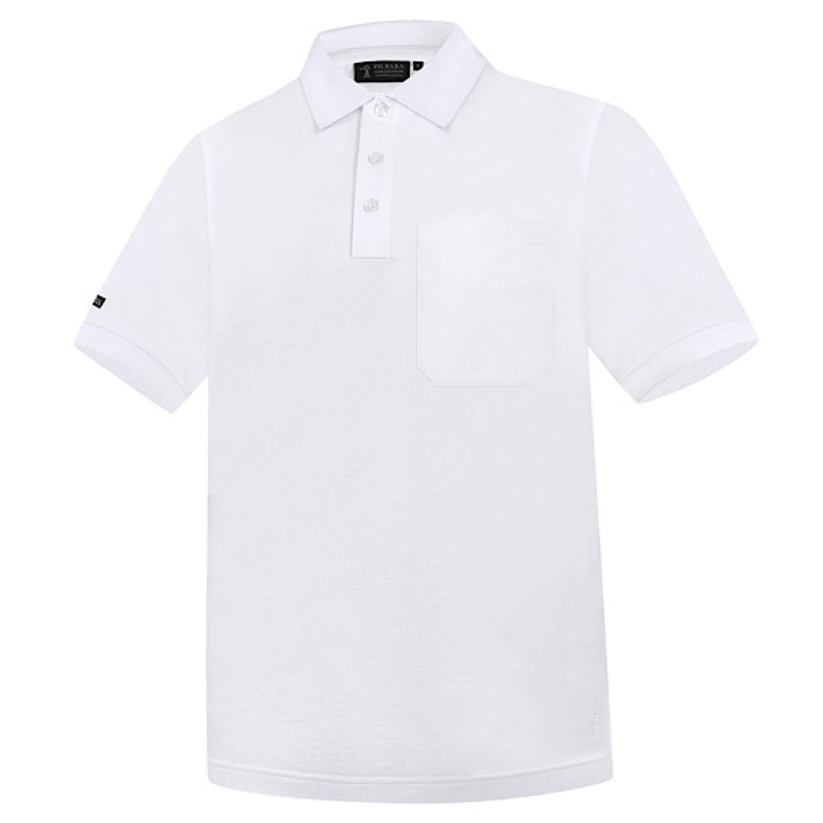 Pilbara Mens Classic Pocket Polo - White