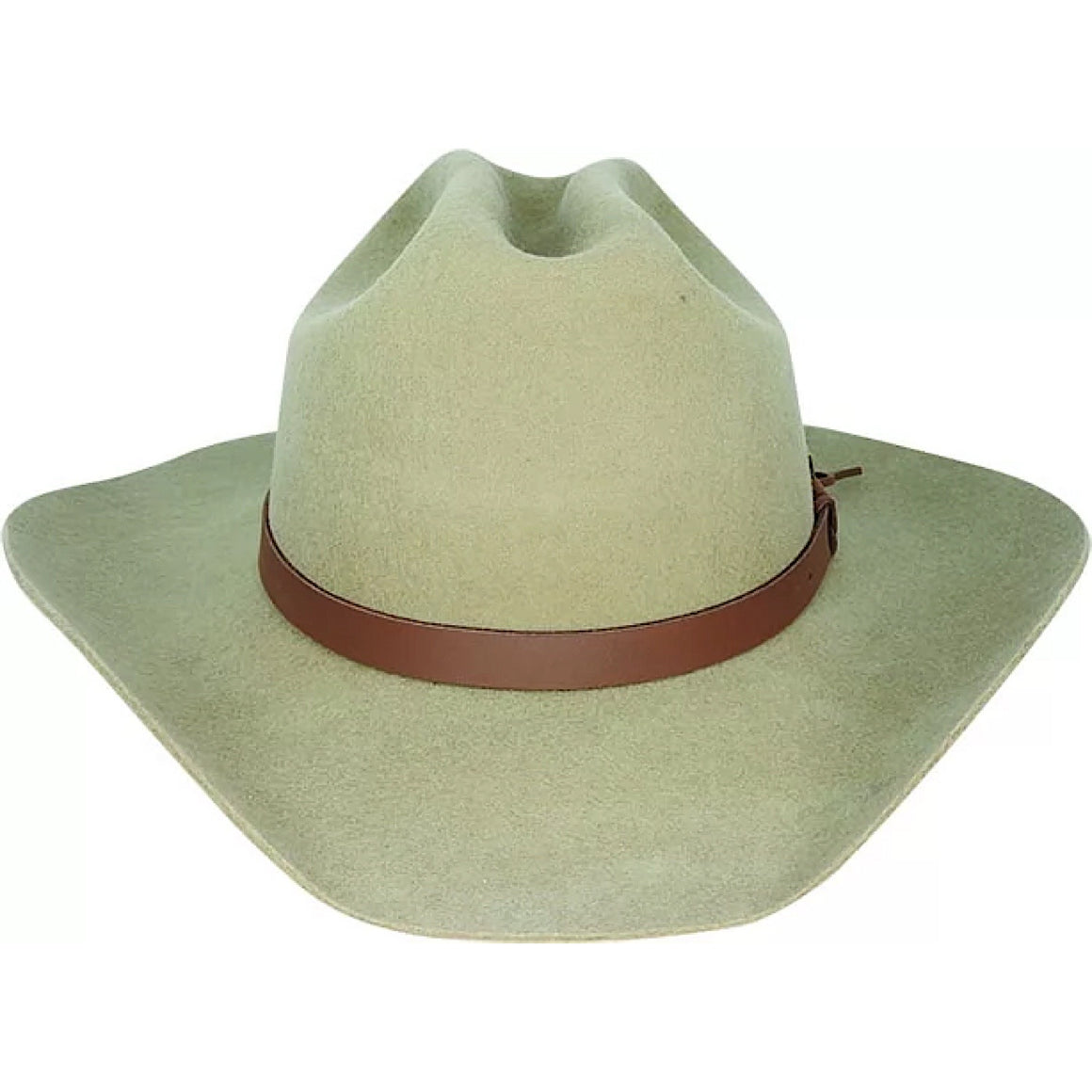 Avenel Flinders Cattleman Wool Felt Center Crease Western Hat - Bran