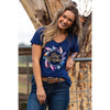 Pure Western Womens Dylan Tee-Navy
