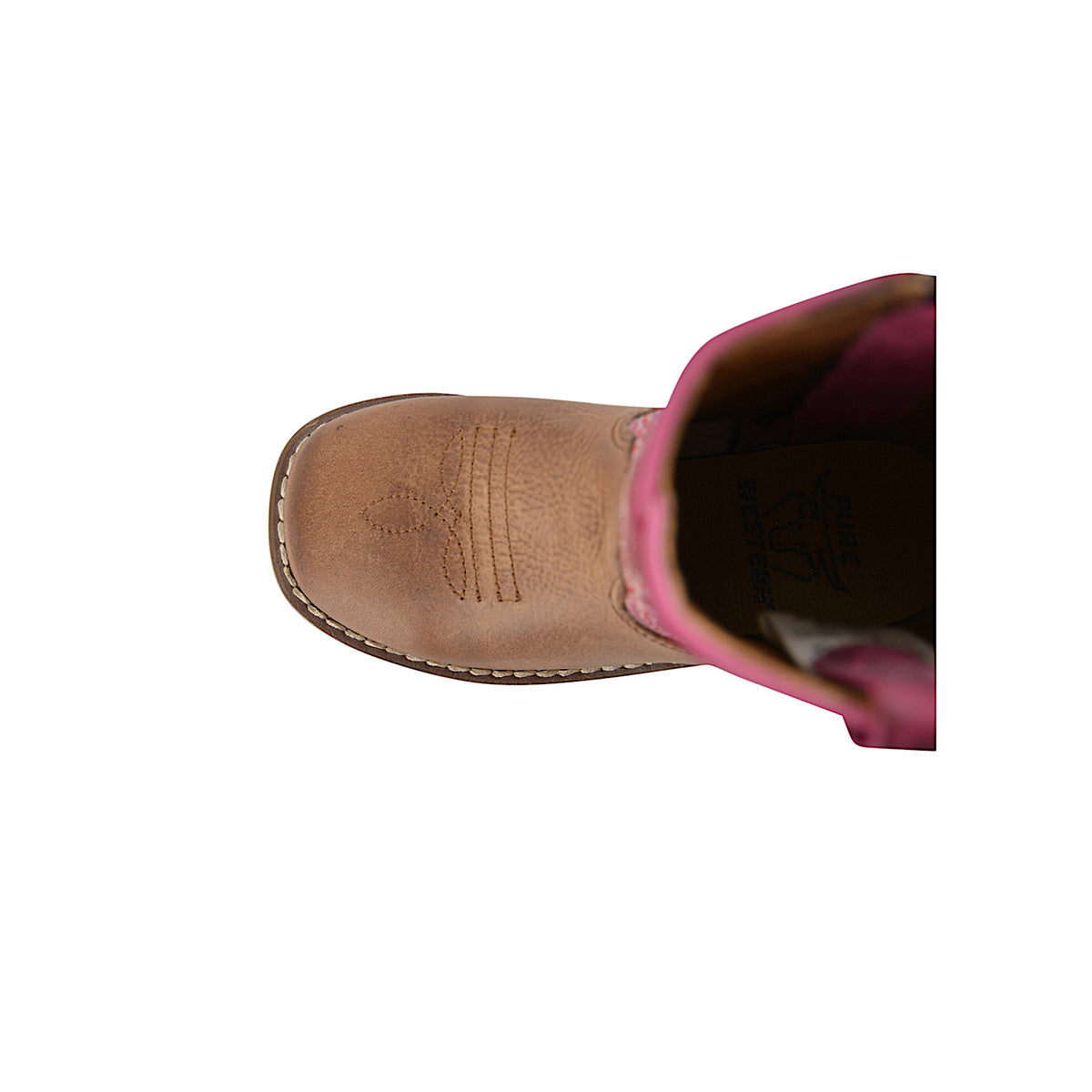 Pure Western TODDLER Molly Boot - Oil Distressed Brown/Pink