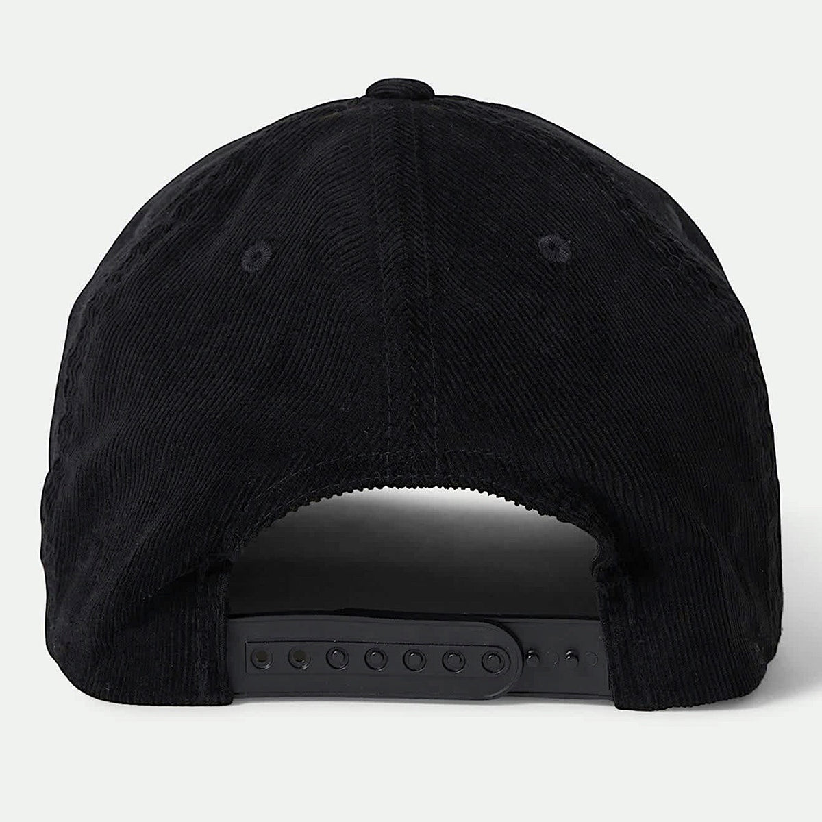 Brixton Inwood Corduroy Snapback Cap - Black