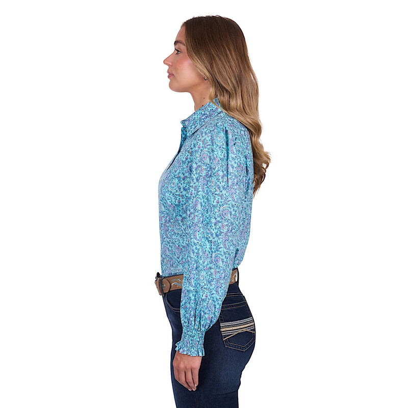 Pure Western Women’s Riley Shirt - Turquoise