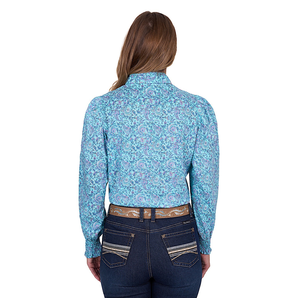 Pure Western Women’s Riley Shirt - Turquoise