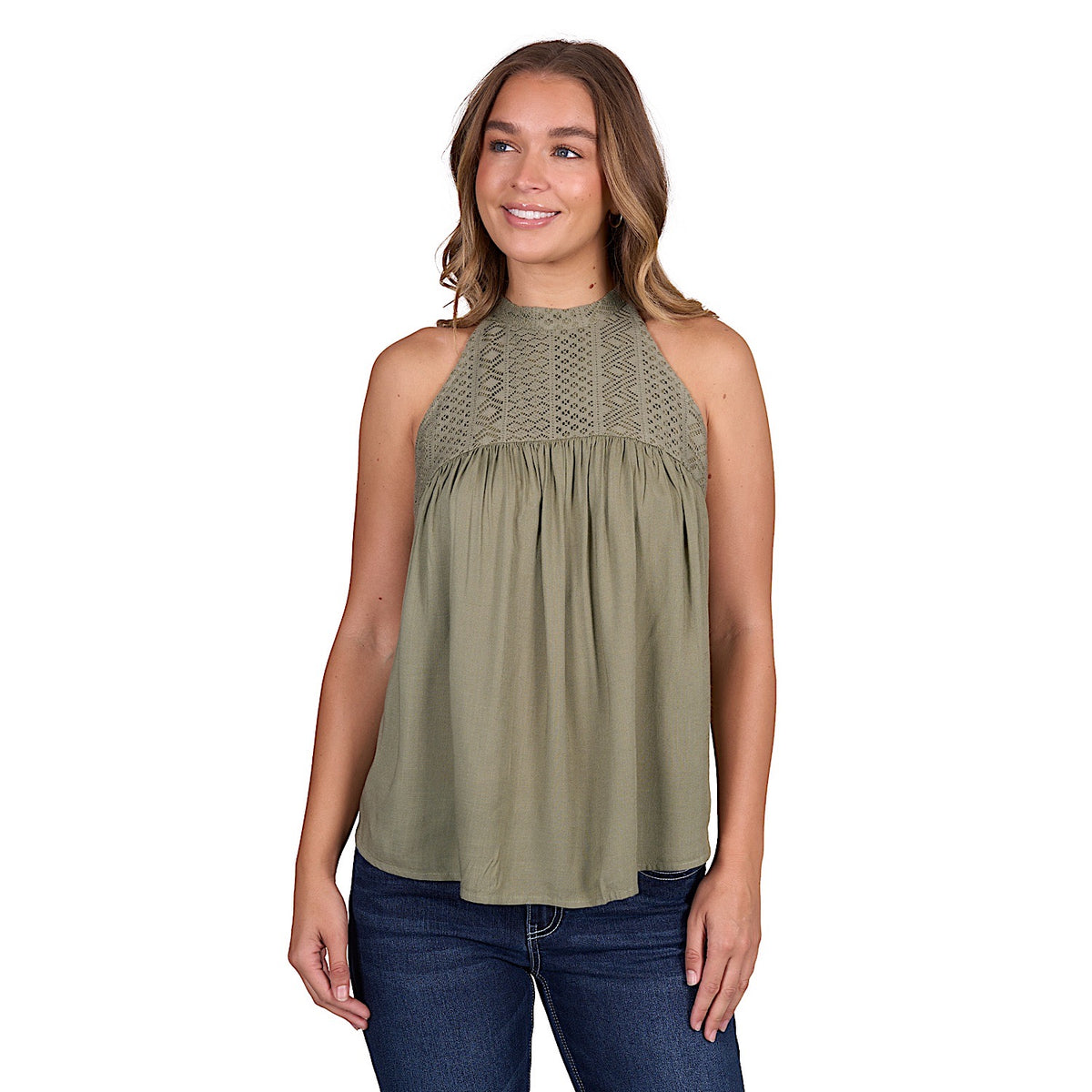 Pure Western Women’s Abigail Blouse - Moss