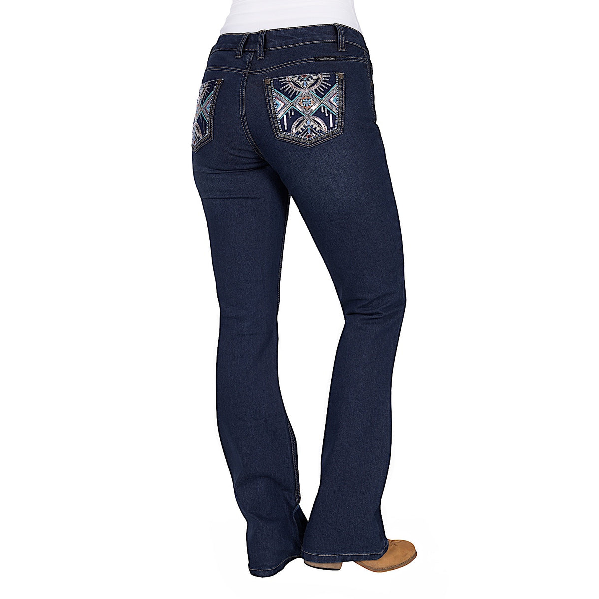 Pure Western Women’s Ana Boot Cut Jean 34L - Evening Sky