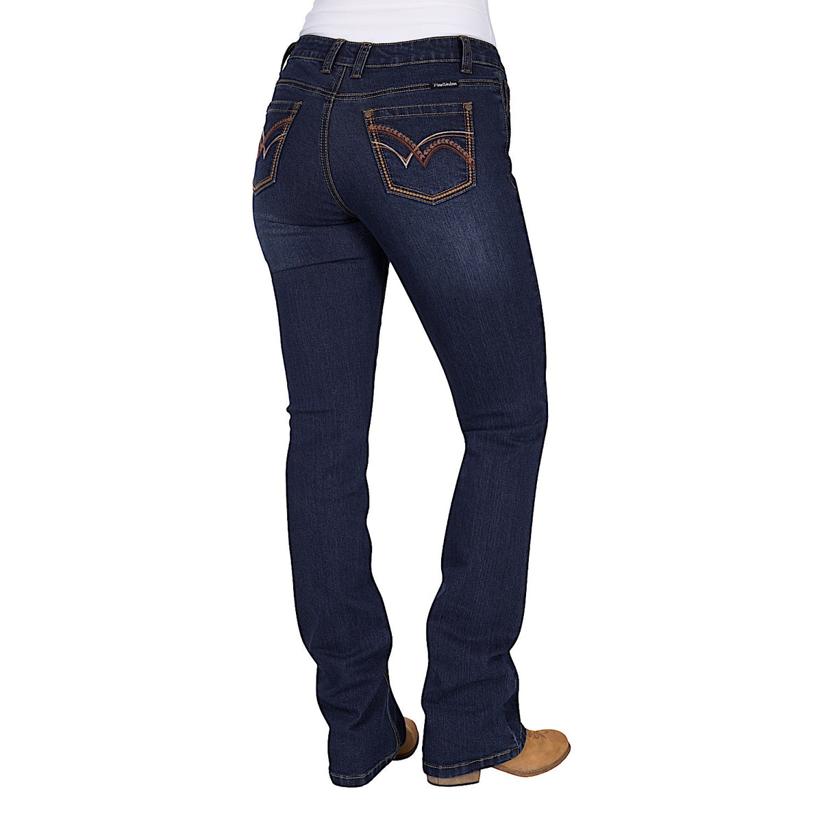 Pure Western Women’s Sam Relaxed Rider Jean 36L - Midnight
