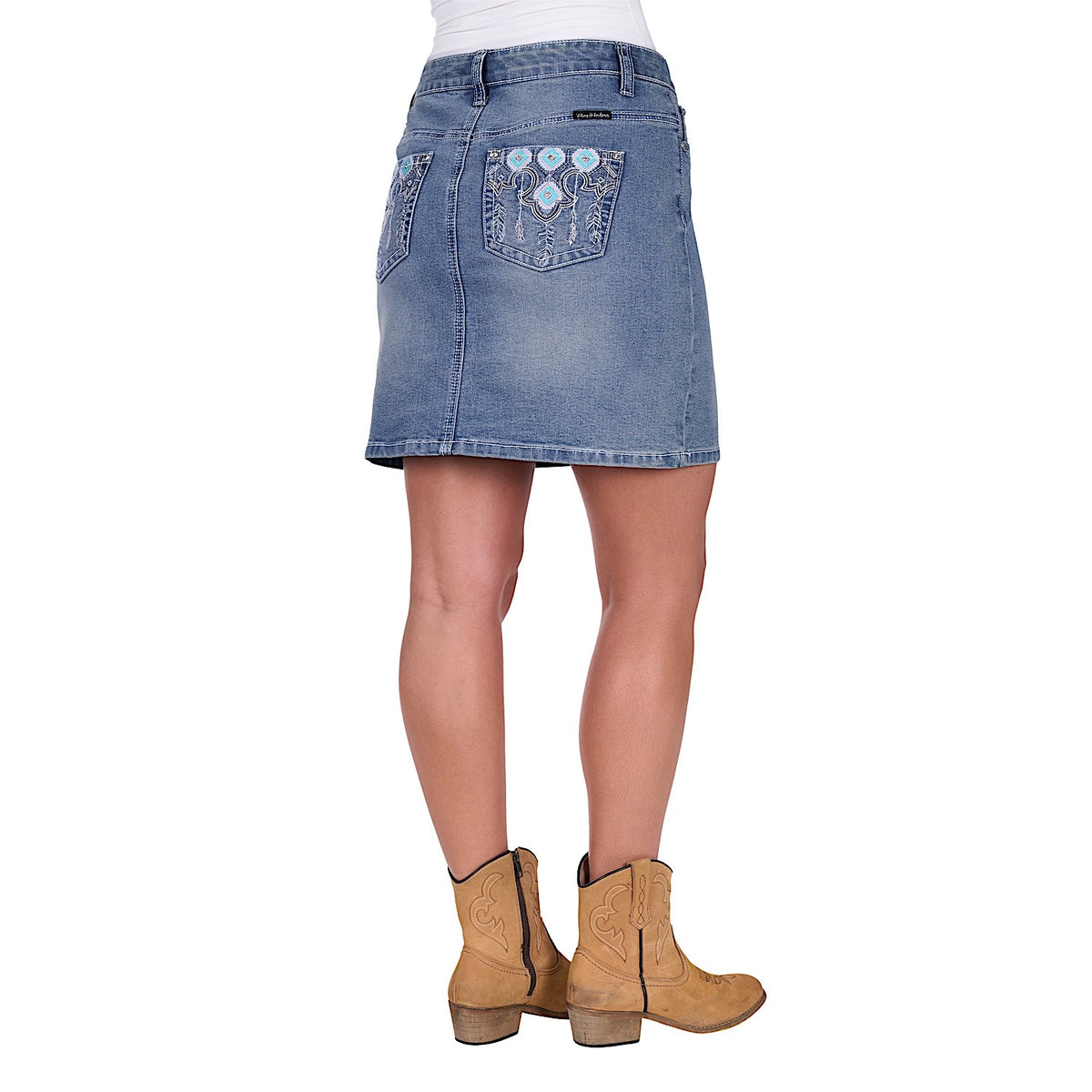 Pure Western Women’s Bailey Denim Skirt - Summer Sky