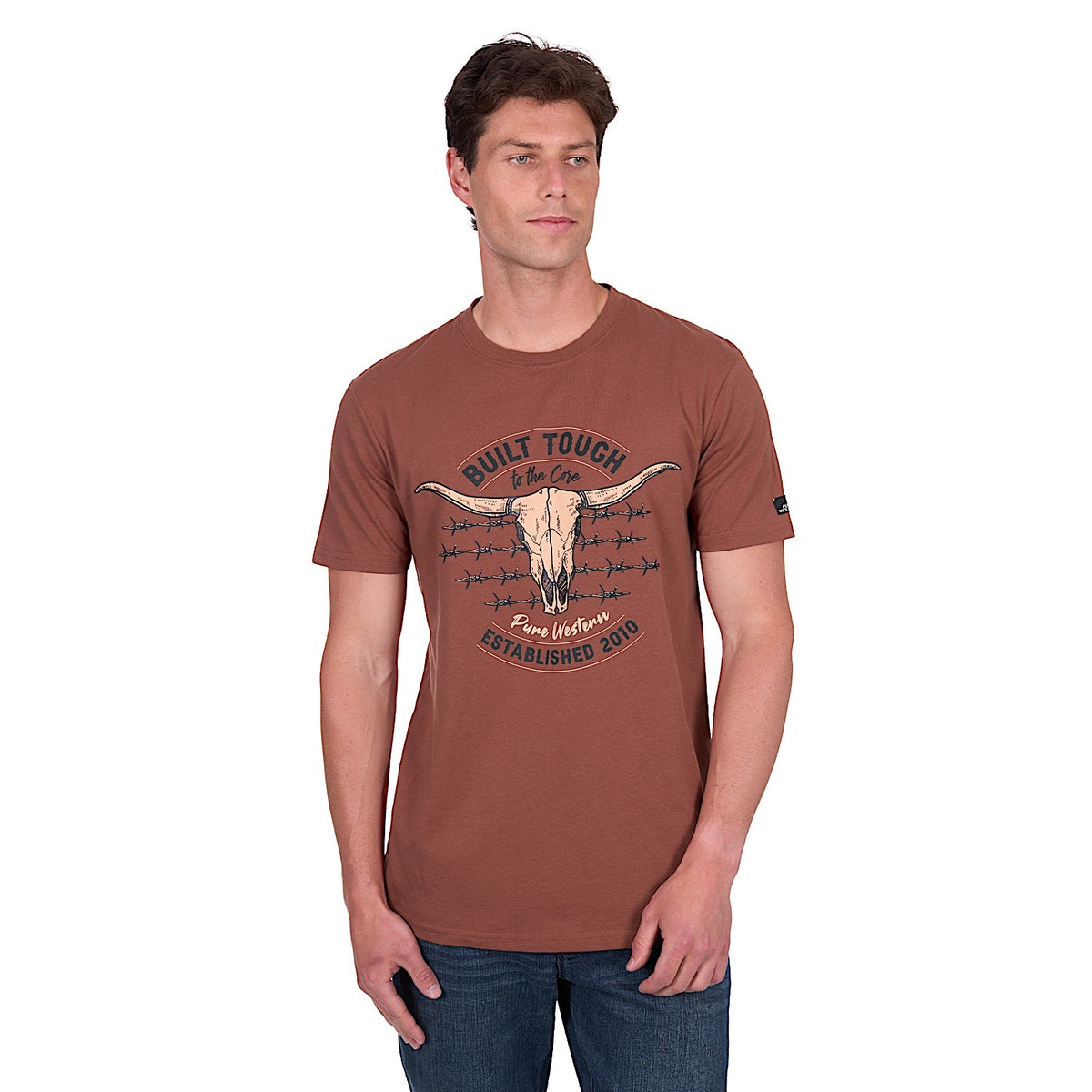 Pure Western Men’s Frank Tee - Rust