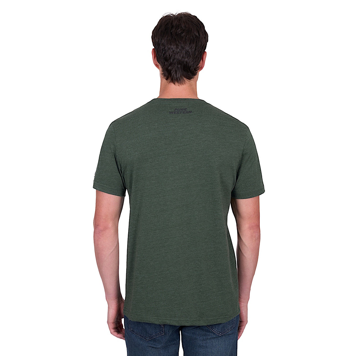 Pure Western Men’s Todd Tee - Green Marle