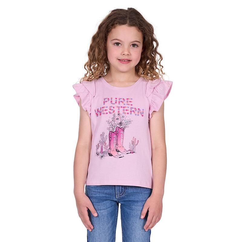 Pure Western Girl’s Pietta Tee - Pink