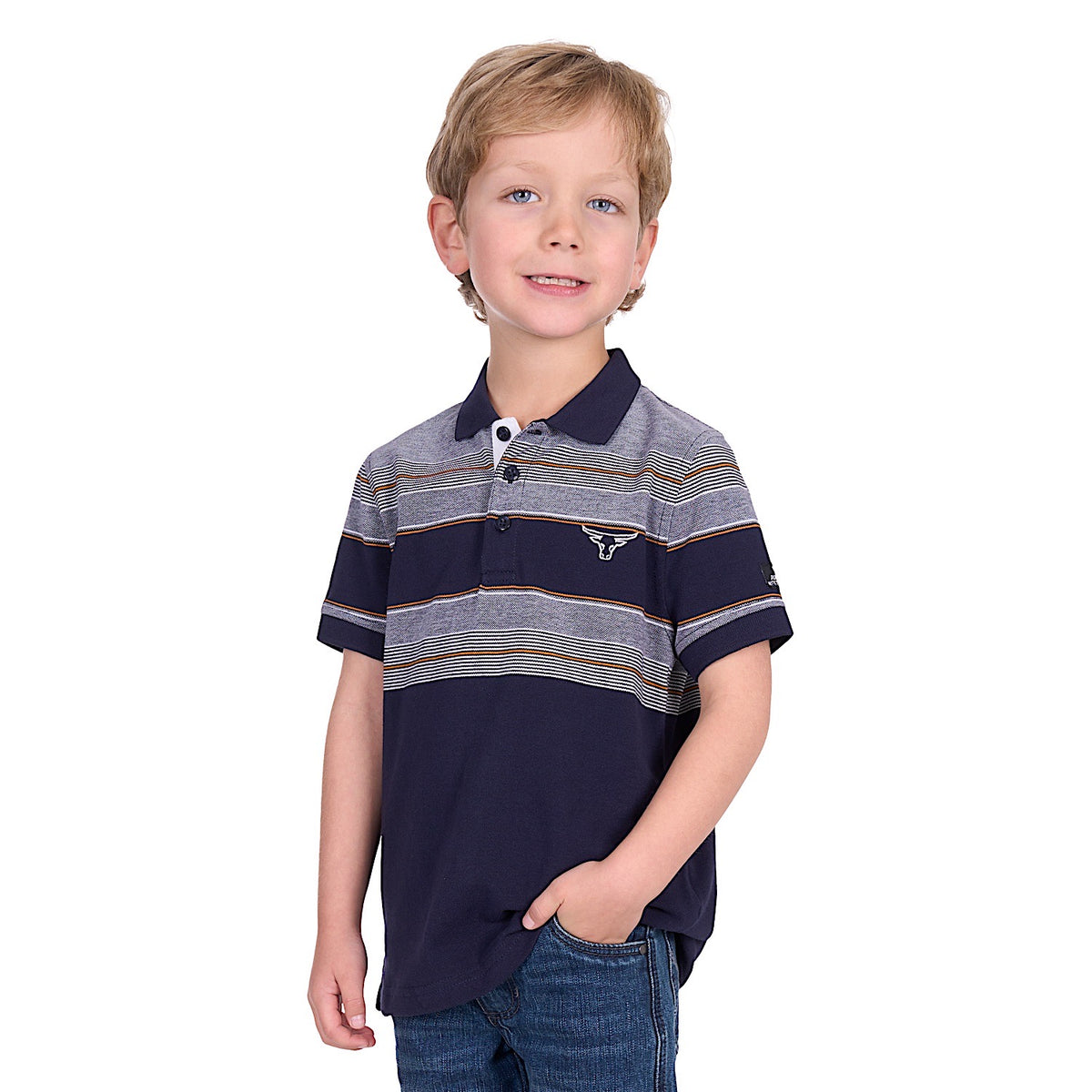 Pure Western Boy’s Brad Polo - Navy