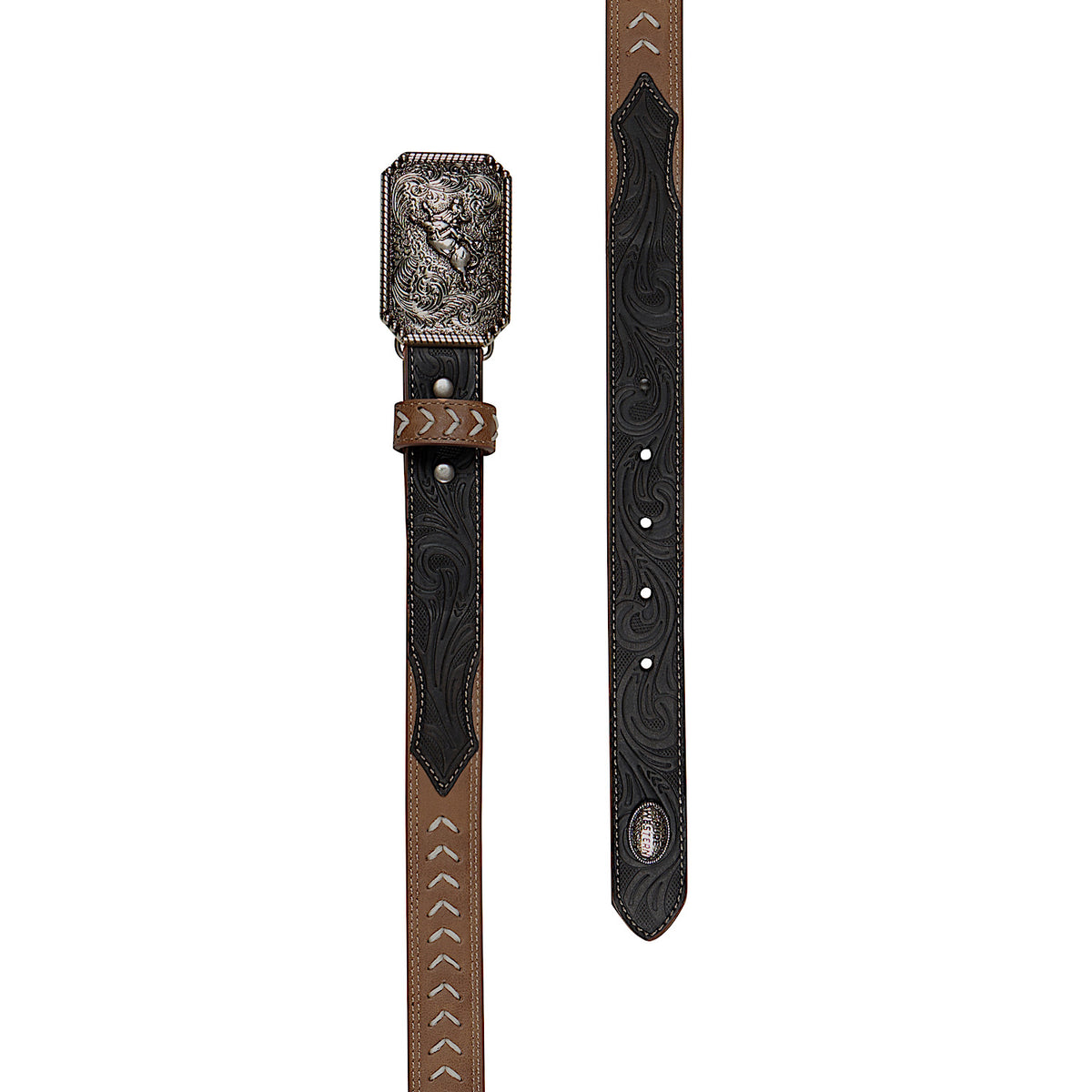 Pure Western Kid’s Terrence Belt - Tan/Chocolate