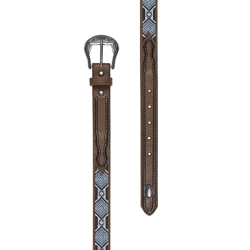 Pure Western Kid’s Warren Belt - Tan/Multi