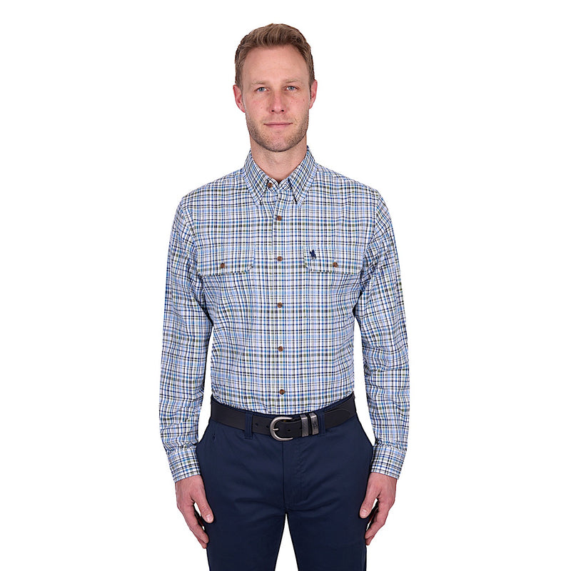 Thomas Cook Men’s Eric Shirt - Blue/Green