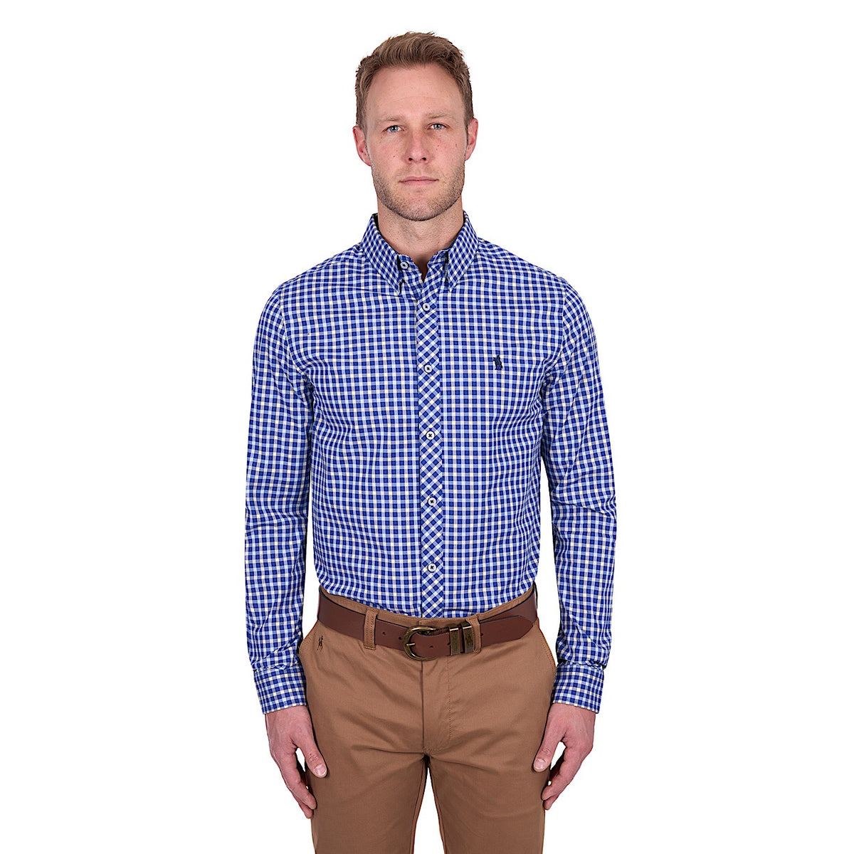 Thomas Cook Men’s James Tailored Shirt - Royal/Yellow
