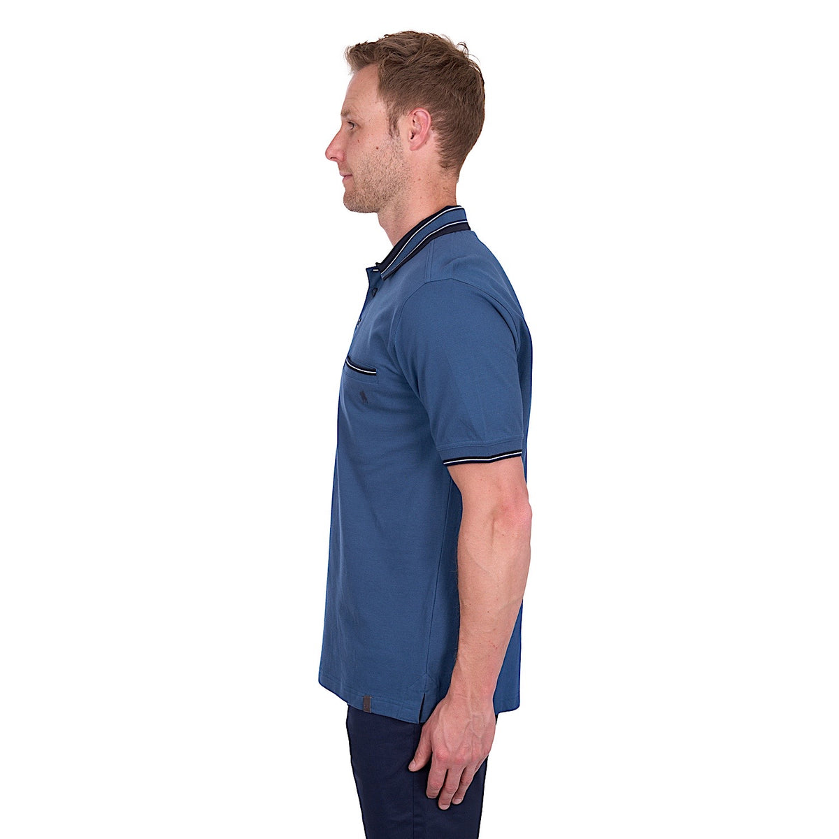 Thomas Cook Men’s Ben Tailored Polo - Blue Ocean