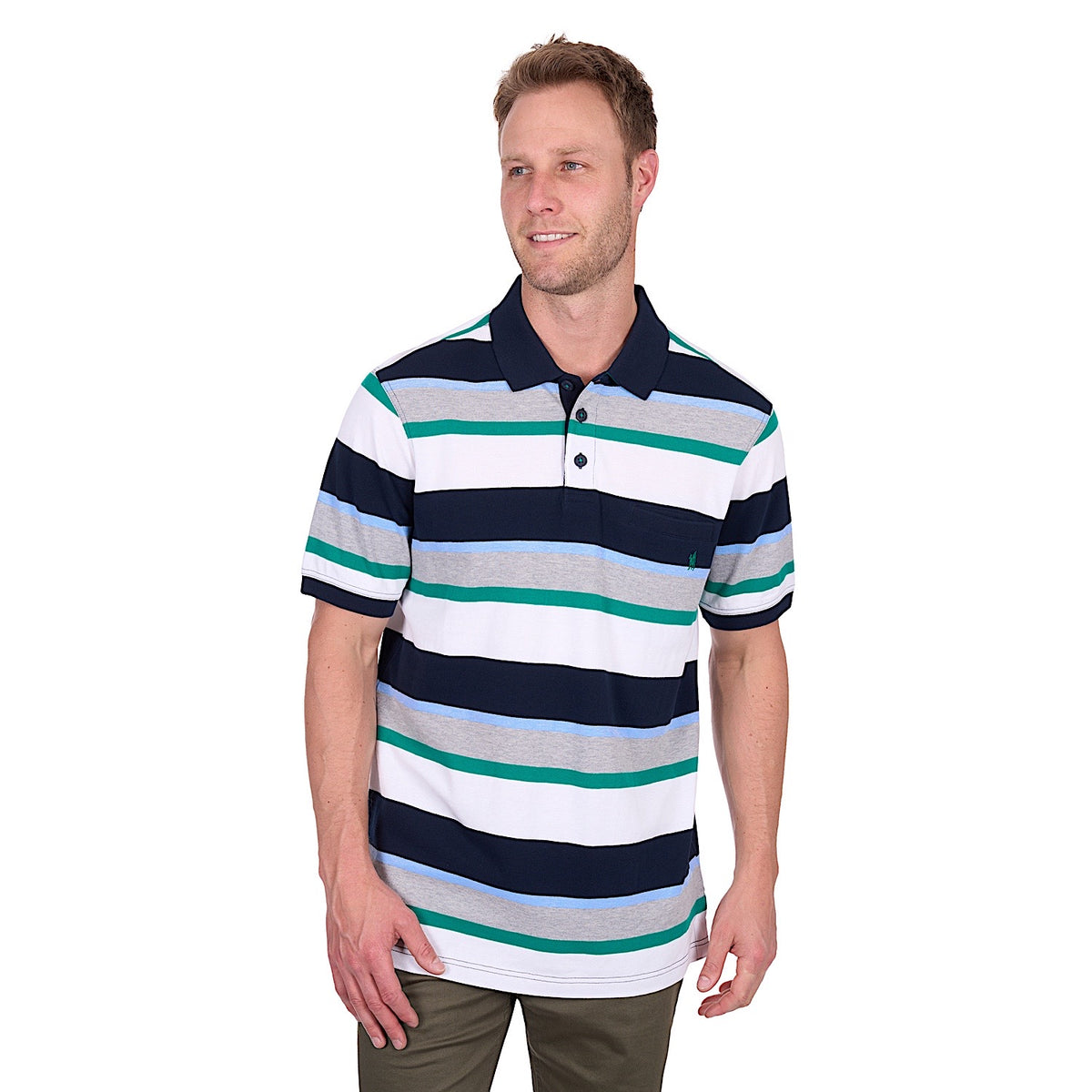Thomas Cook Men’s Paul Polo - Navy/Grey Marle