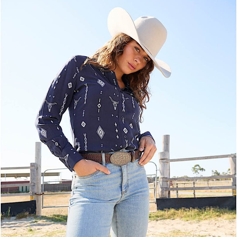 Wrangler Women’s Austin Shirt - Navy