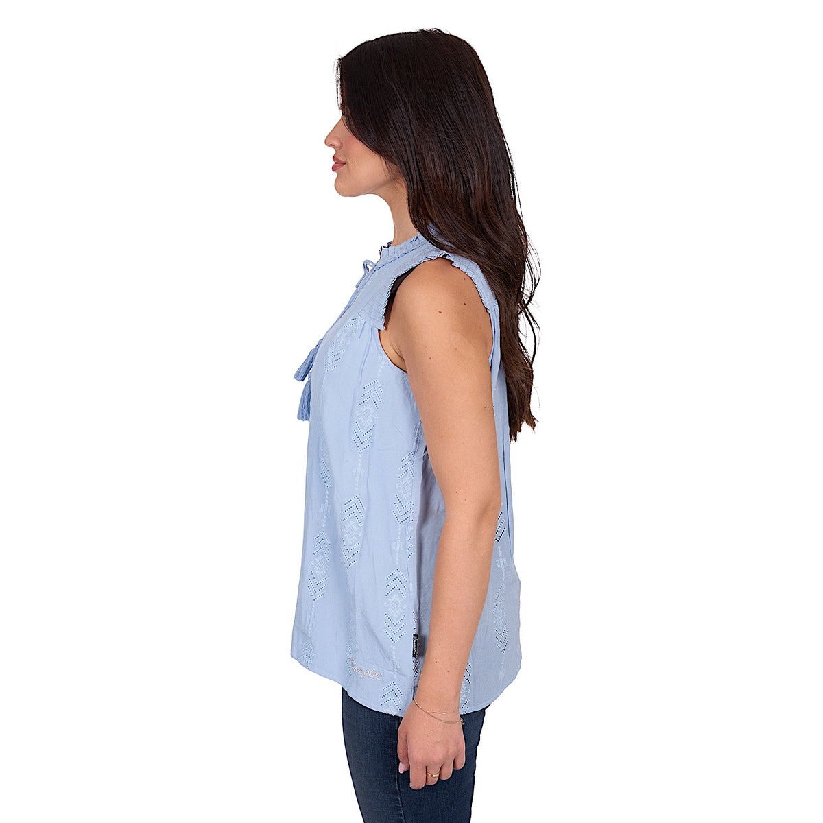 Wrangler Women’s Simone Blouse - Light Blue