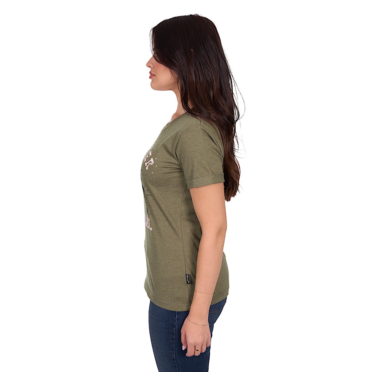 Wrangler Women’s Jenny Tee - Khaki Marle