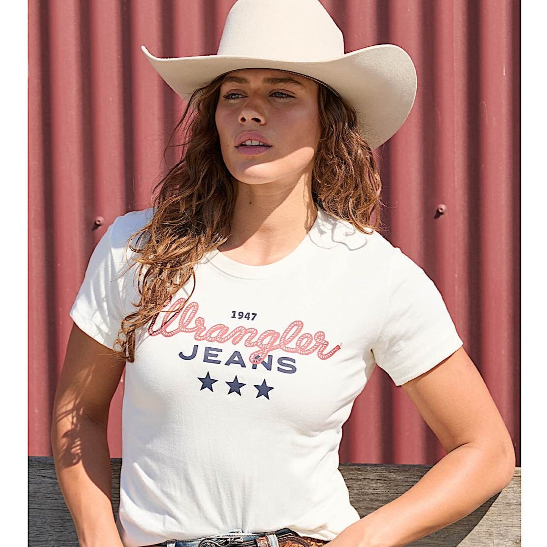 Wrangler Women’s Piper Tee - Cream