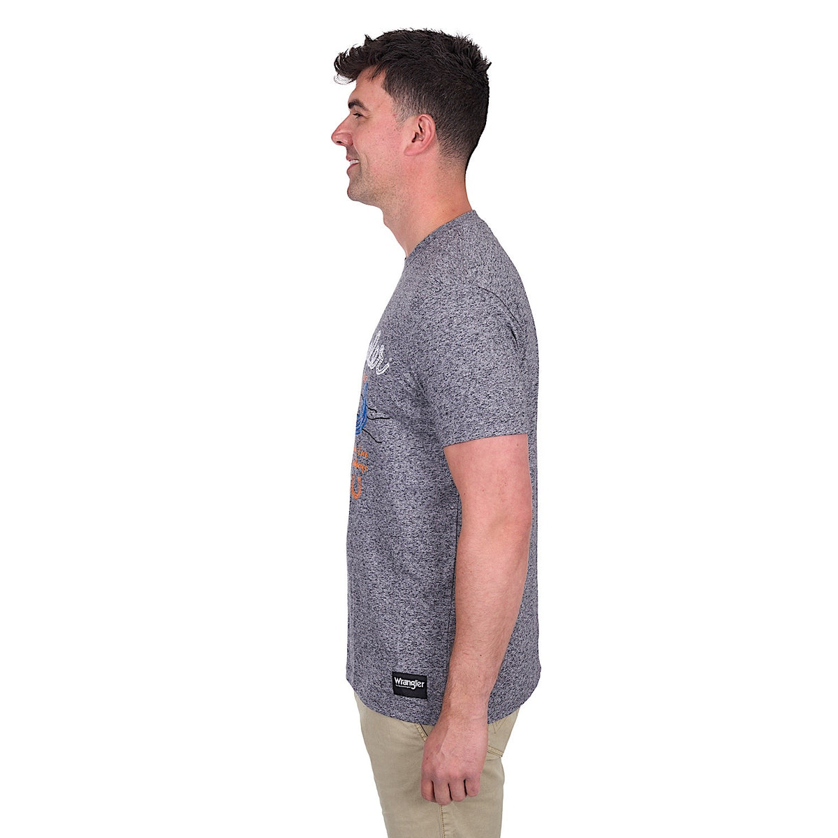 Wrangler Men’s Darren Tee - Charcoal Marle