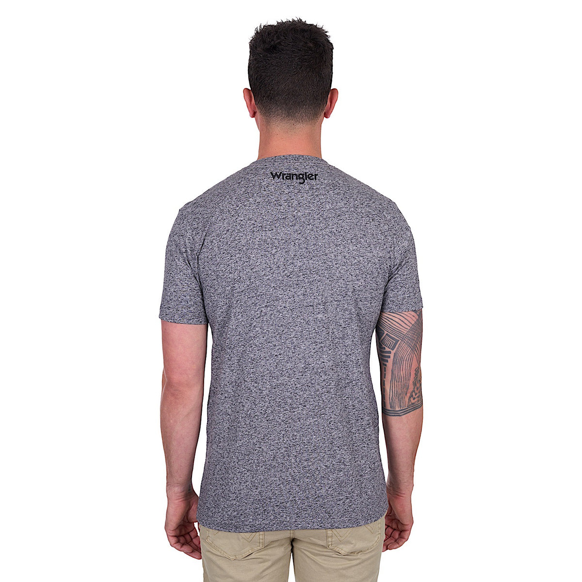 Wrangler Men’s Darren Tee - Charcoal Marle