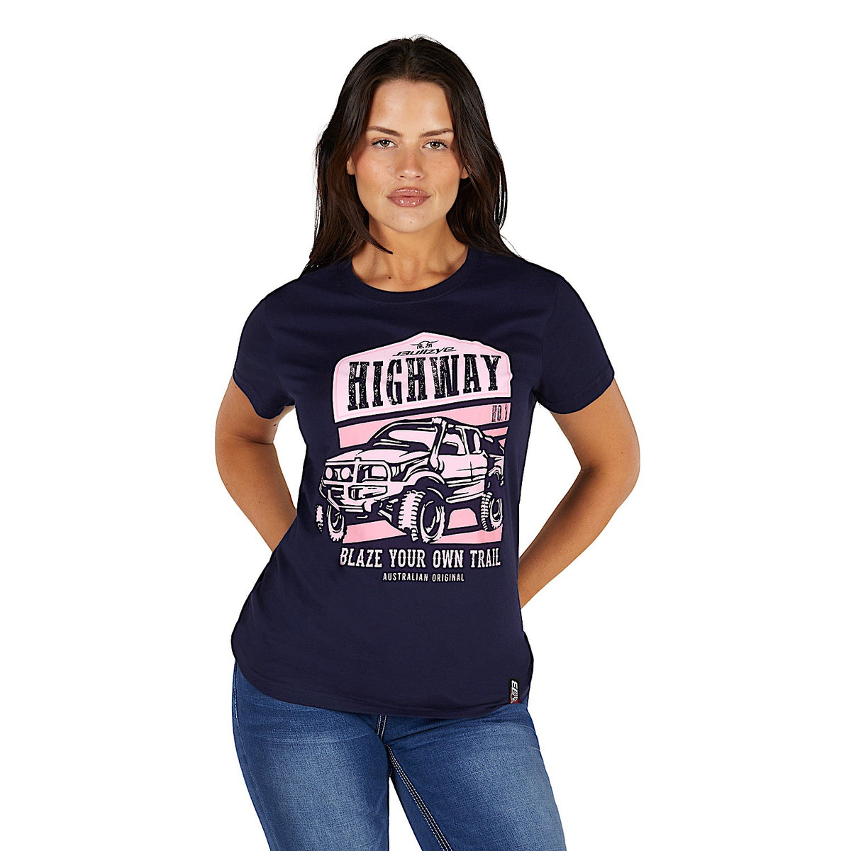 Bullzye Women's Olivia T Shirt - Navy