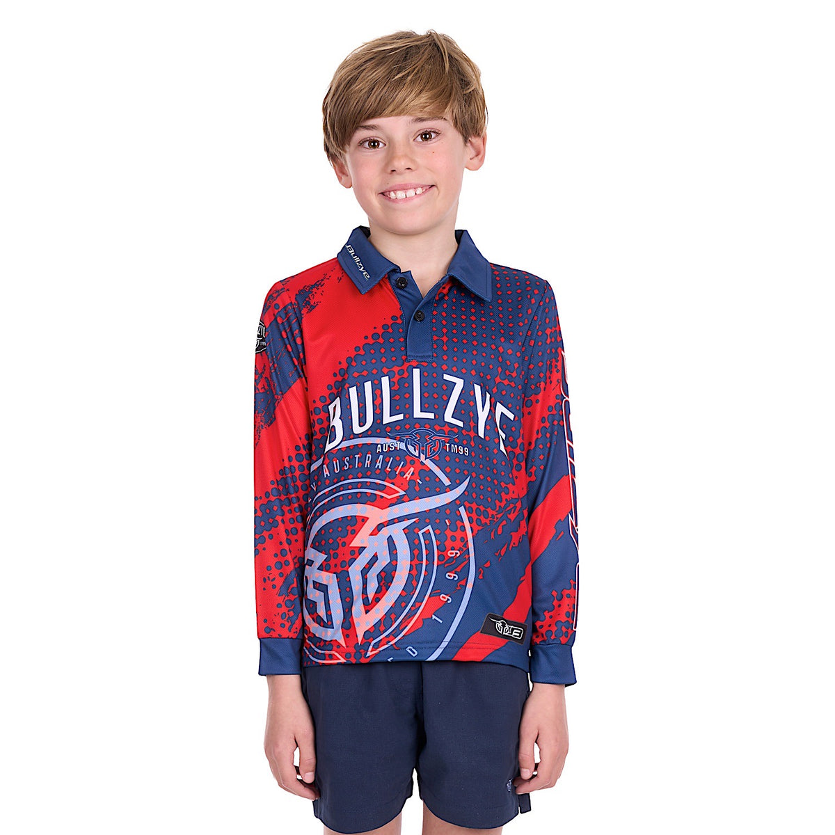 Bullzye Boy's Bullzye Long Sleeve Fishing Shirt - Multi