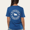 Ringers Western Signature Bull Women's Loose T-Shirt - Oceania/White