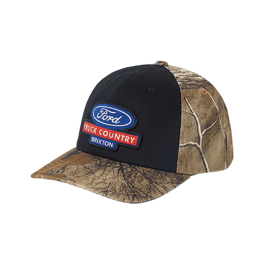 Buy Brixton Ford Truck Country Mid Profile Snapack Cap Burnt