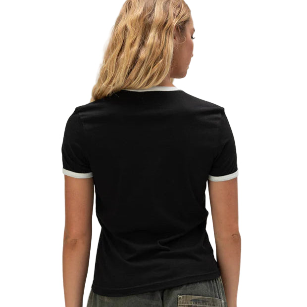 Brixton Unisex Ford Mud Marathon Ringer Tee - Burnt Rubber