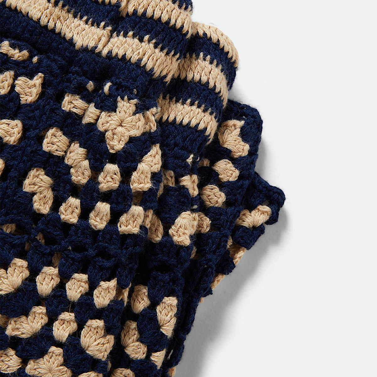 Brixton Women’s Crochet Short - Mood Indigo/Off White