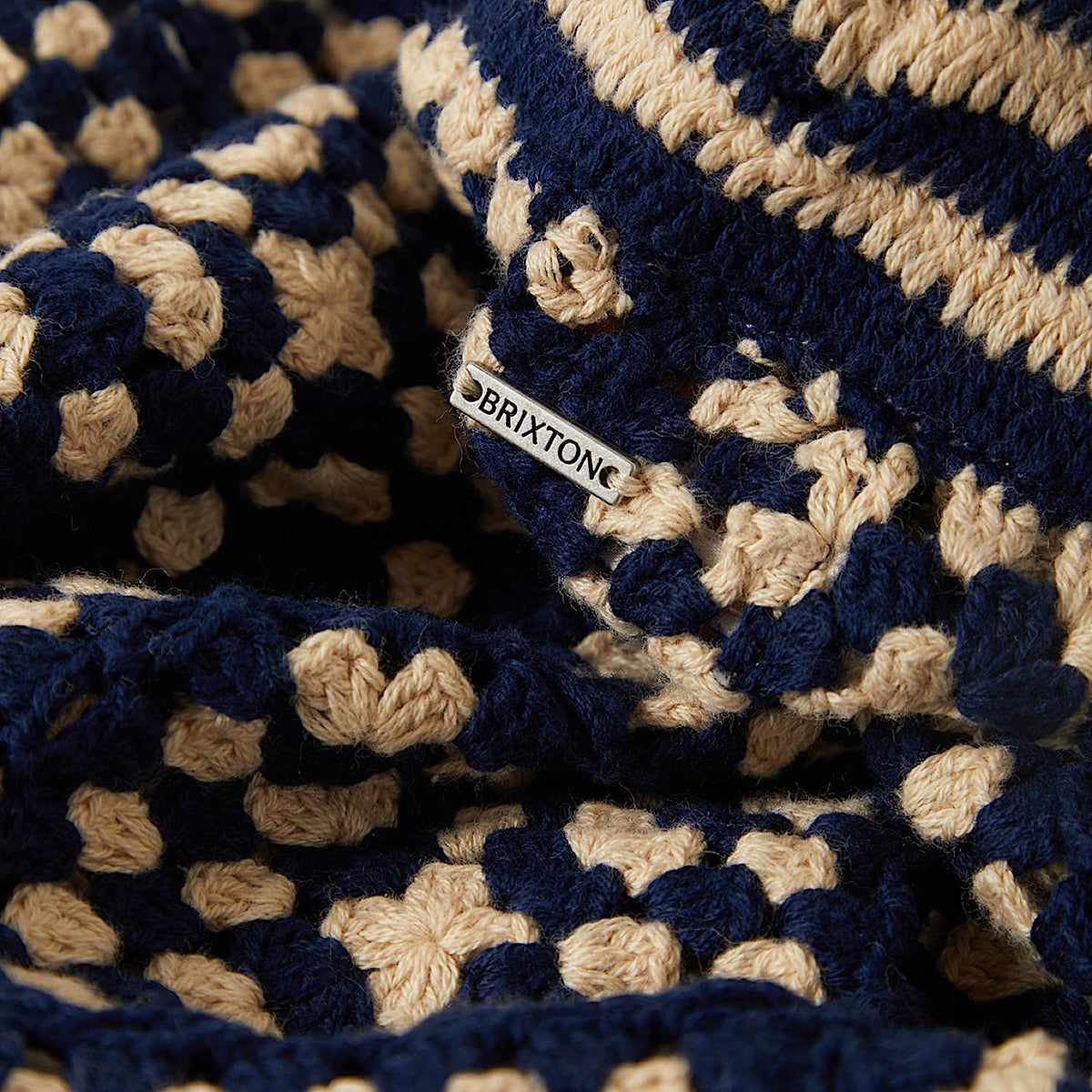 Brixton Women’s Crochet Short - Mood Indigo/Off White