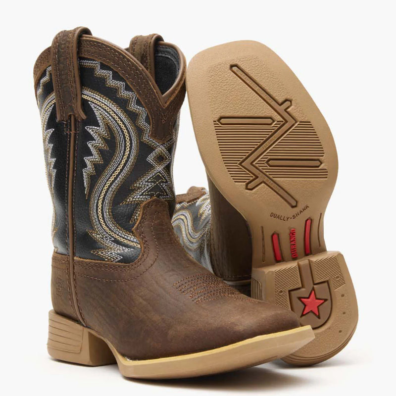 Durango Big Kids Lil Rebel Pro Western Boot - Acorn / Black Onyx