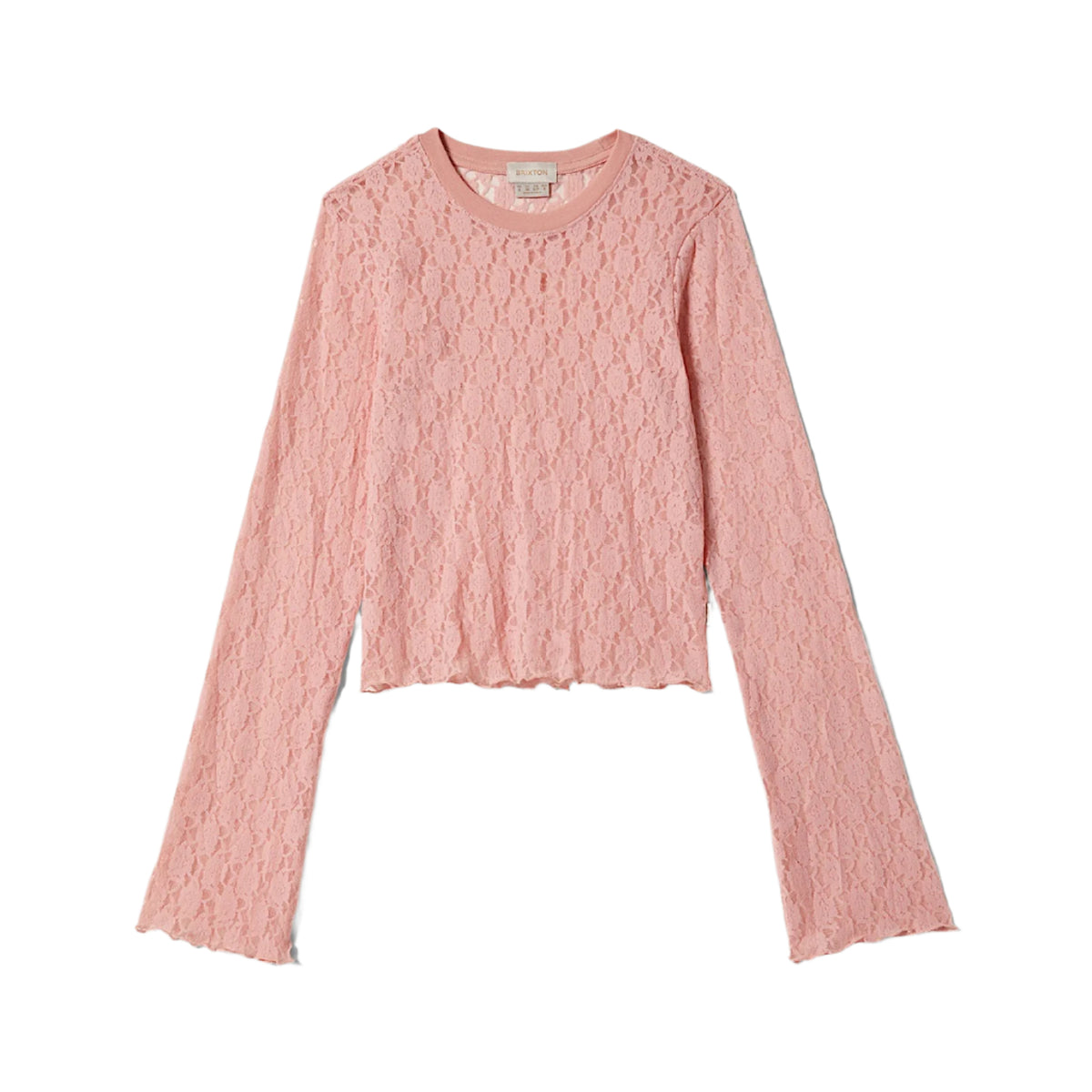 Brixton Women’s Dolly Slim Long Sleeve Knit Tee - Mellow Rose