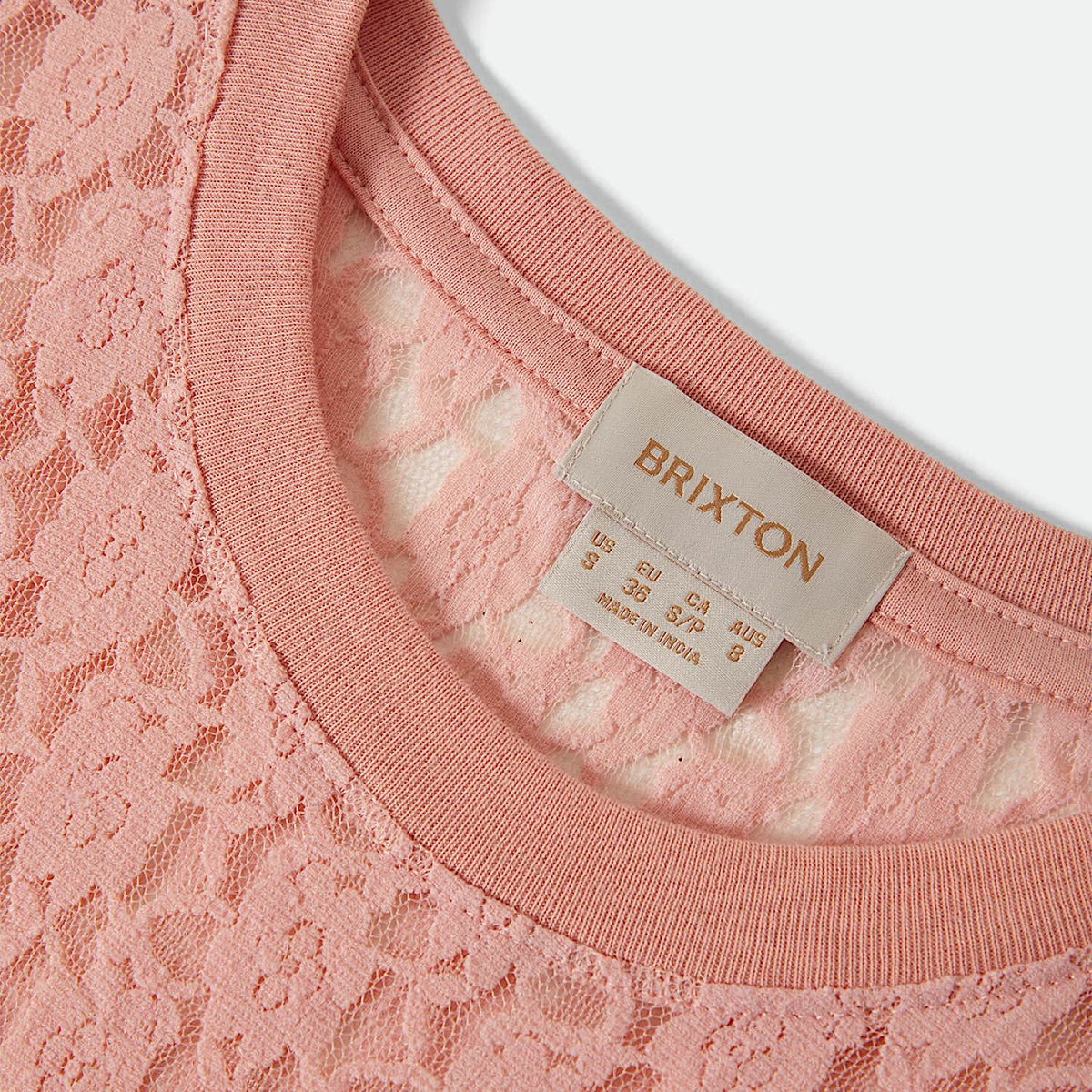 Brixton Women’s Dolly Slim Long Sleeve Knit Tee - Mellow Rose