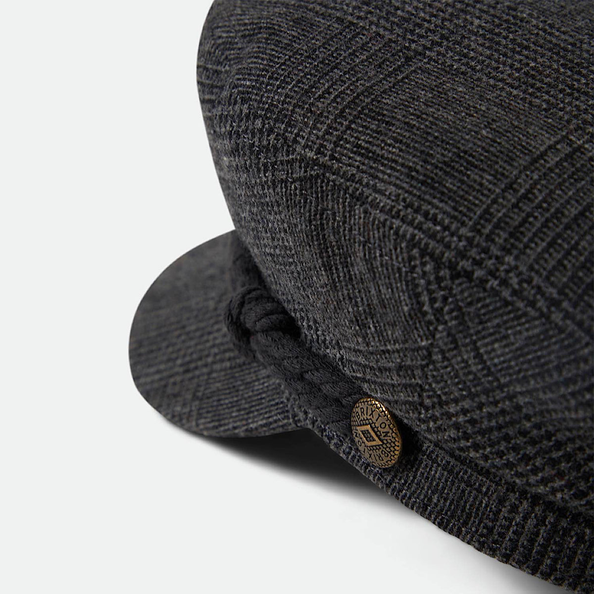 Brixton Fiddler Fisherman Cap - Grey Shadow Plaid