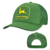 John Deere Twill/Mesh Trucker Cap - Green/Yellow Logo