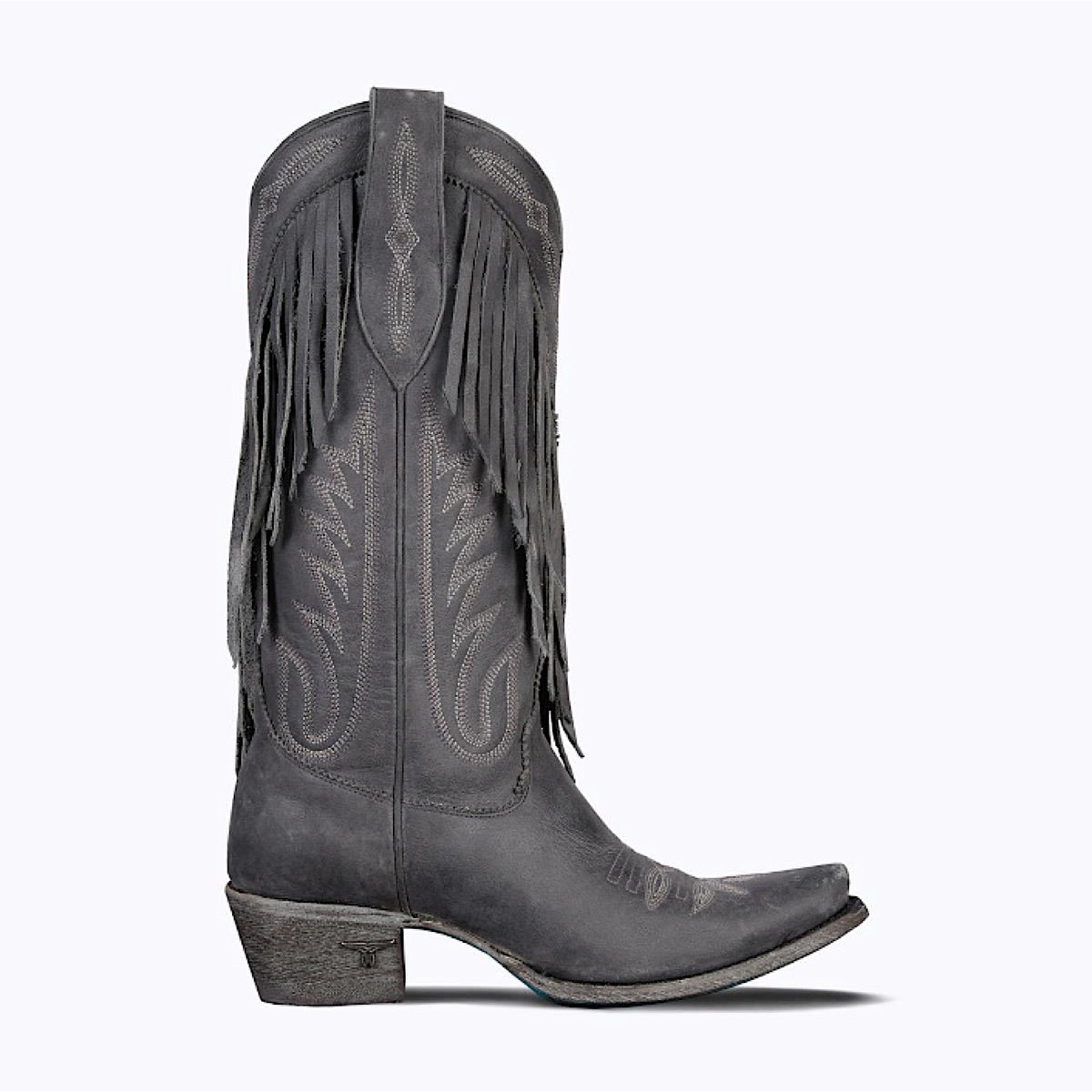 Lane Boots Senita Falls - Distressed Jet Black
