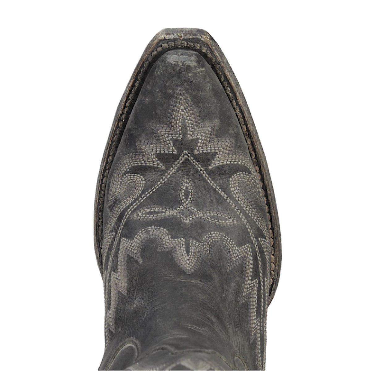 Lane Boots Lexington Over The Knee Corset - Distressed Jet Black