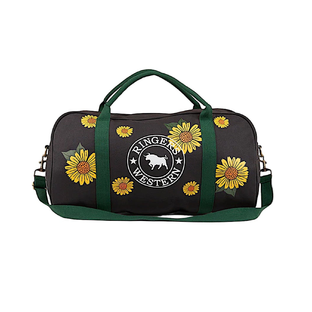 Ringers Western Gundagai Sunflowers Duffle Bag - Black/Multi
