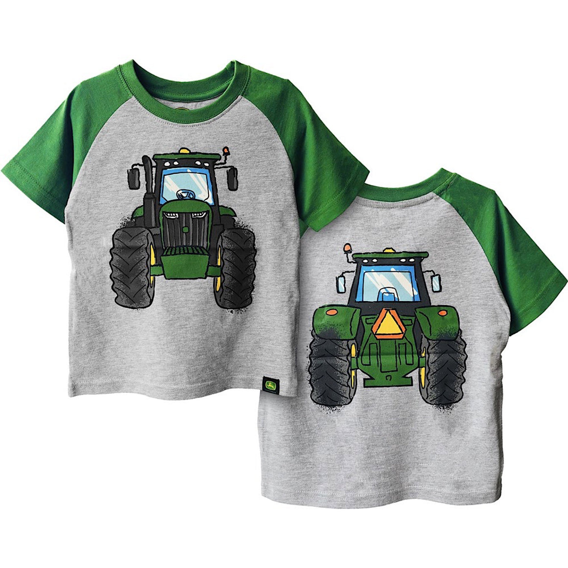 John Deere Toddler Coming and Going T-Shirt - Light Grey/Green
