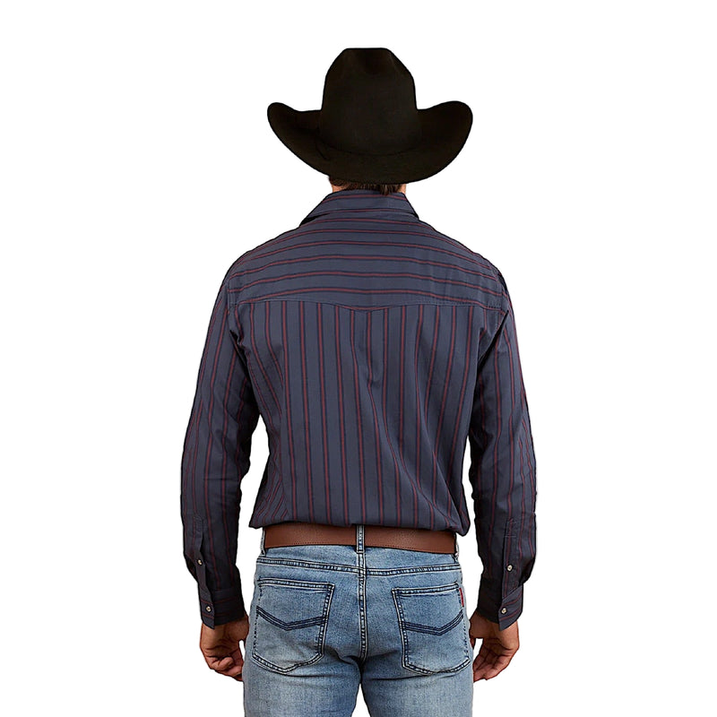 Ringers Western Men’s Mapleton Western Dress Shirt - Navy
