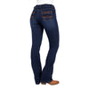 Pure Western Womens Ola Relaxed Rider Jean 36" Leg Evening Sky